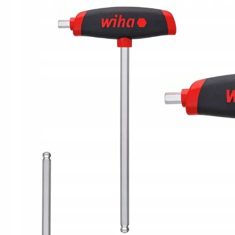 Inbussleutel Sleutelbreedte (metrisch): 5 mm Koplengte: 17 mm Afmeting, lengte: 150 mm de Wiha, Kleurloos – image du produit