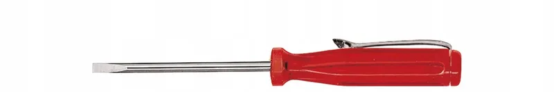 Kleine schroevendraaier Sleufkop transparantrood, met clip 3.0mm x 40mm - 01537 by Wiha – product image
