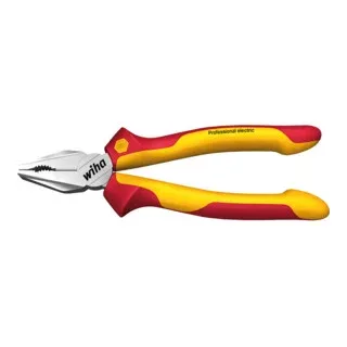 Kombizange Professional electric mit DynamicJoint® und OptiGrip mit extra langer Schneide in Blister 200 mm von Wiha – Produktbild