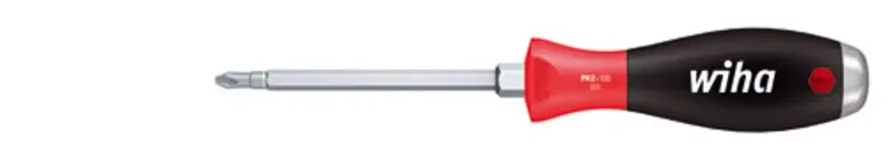 Kreuzschl.-Schraubendreher StK PH Gr.1x80mm 6k-K SoftFinish 03237 Werkstatt Kreuzschlitz-Schraubendreher PH 1 Klingenlänge: 106 mm DIN ISO 8764 von Wiha – Produktbild