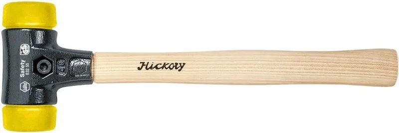 Schonhammer Safety mittelhart/mittelhart mit Hickory-Holzstiel, Rund-Schlagkopf 60 mm von Wiha – Produktbild