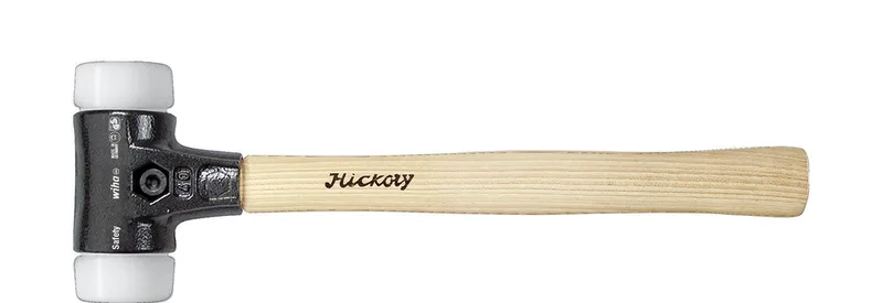 Schonhammer Safety sehr hart/sehr hart mit Hickory-Holzstiel, Rund-Schlagkopf 80 mm von Wiha – Produktbild