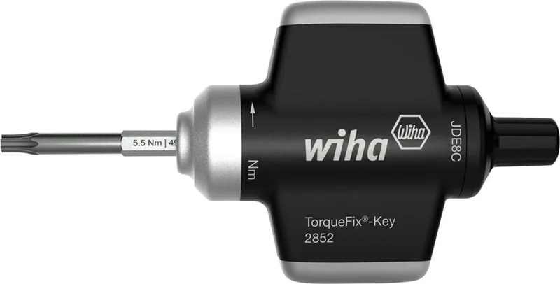 Momentschroevendraaier met sleutelgreep TorqueFix® Key vast ingestelde momentbegrenzing - 38620 von Wiha, Schwarz – Produktbild