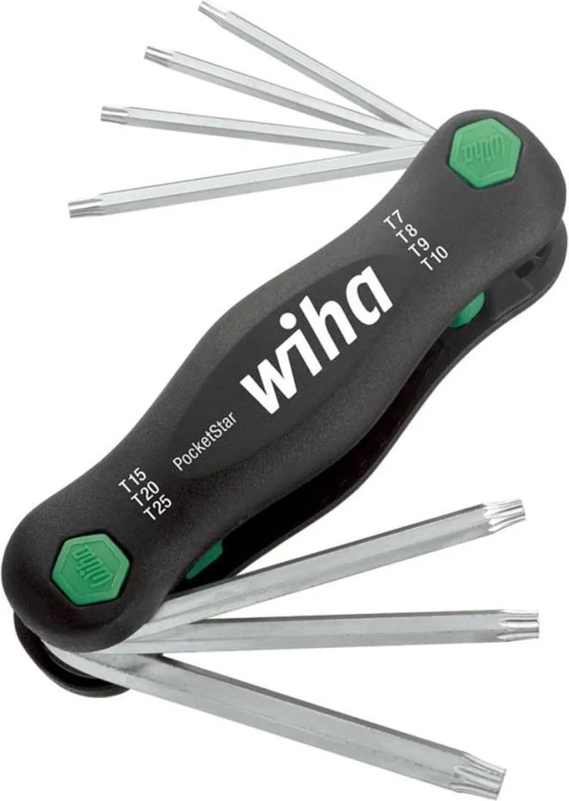 Multitool PocketStar TORX® 7-delig SB-versie met euroslot ophanger - 23053 de Wiha, Kleurloos – image du produit
