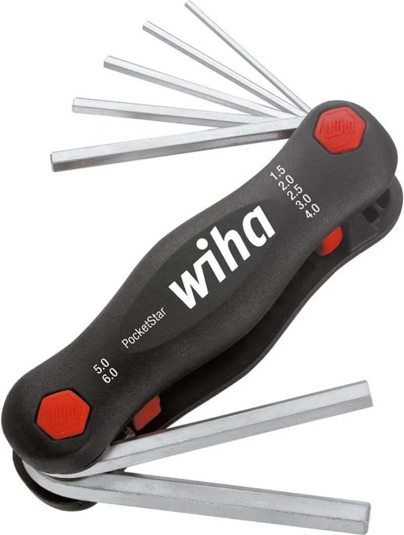 Multitool PocketStar® Sechskant 1.5-6 7-tlg. in Blister von Wiha, Silber – Produktbild