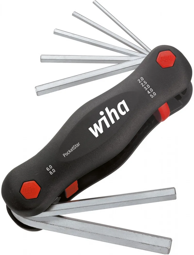 Multitool PocketStar Zeskant 7-delig SB-versie met euroslot ophanger - 23041 de Wiha, Kleurloos – image du produit