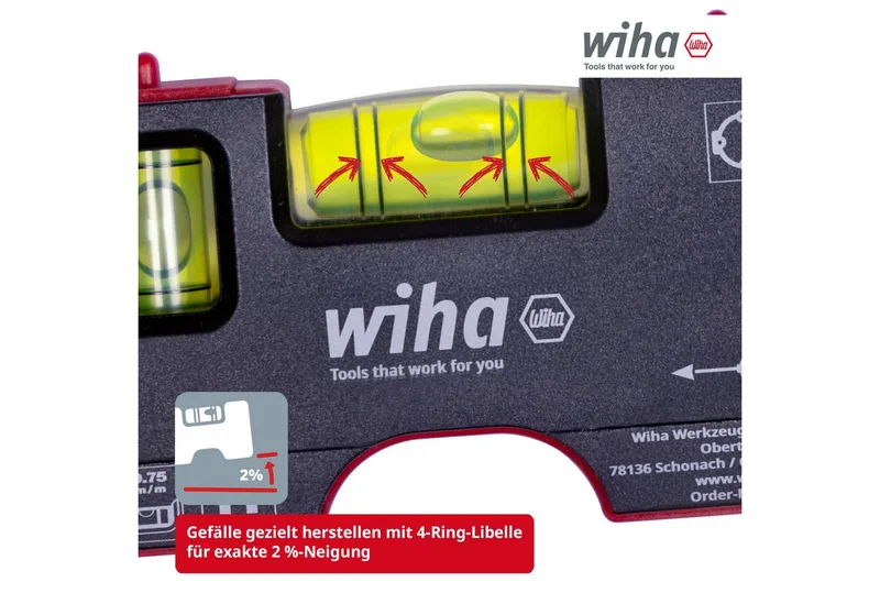 Pocket 46957 Mini-waterpas 80 mm van Wiha – productafbeelding 3 van 5