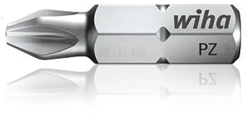 Pozidriv PZ2 Bit 25mm - Professionele Kwaliteit by Wiha, Silver – product image
