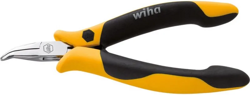 Punttang Professional ESD gebogen vorm, ca. 45° - 26802 van Wiha, Kleurloos – productafbeelding