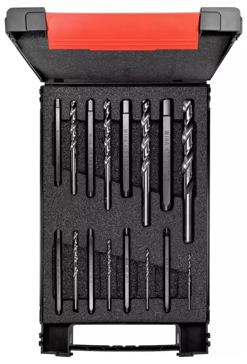 Schraubenausdreher Set Sechskant 8-tlg. mit Spiralbohrer de Wiha – image du produit 3 sur 3