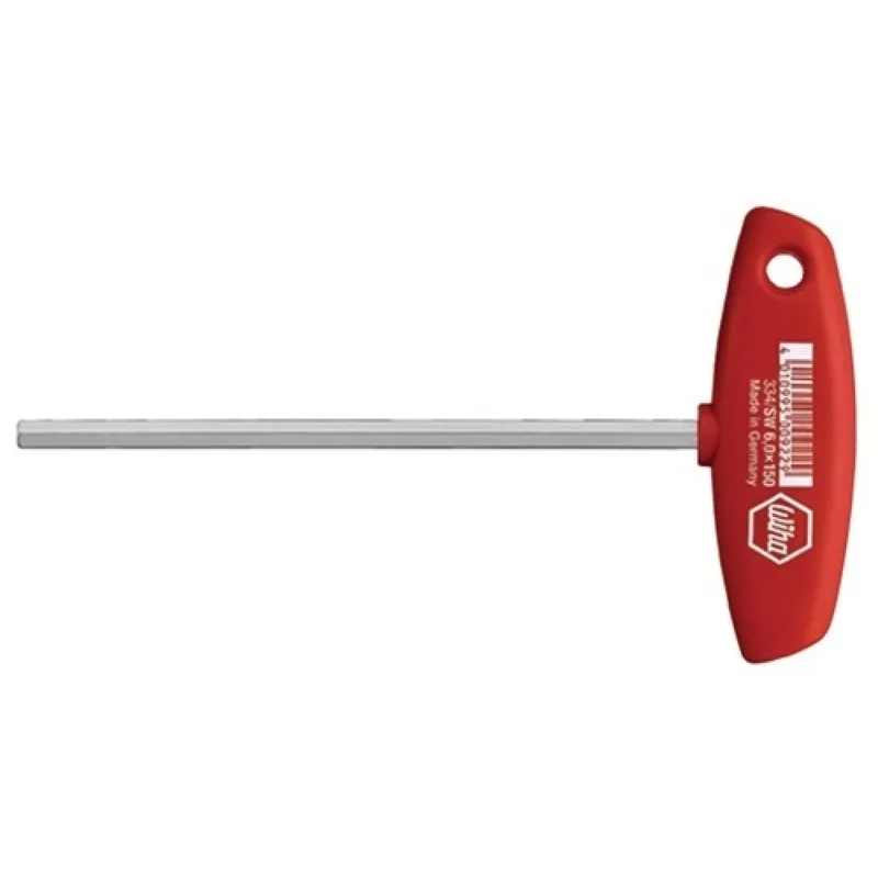 Schraubendreher 6KT SW 5x150mm Ges.-L.182mm Klinge glanzvernickelt m.Quergriff von Wiha – Produktbild