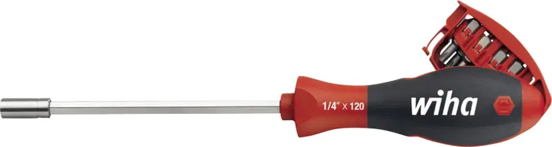 Schraubendreher mit Bit Magazin magnetisch TX mit 8 Bits, 1/4" fra Wiha – produktbillede 2 af 2