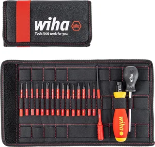 Schraubendreher TorqueVario-S (36791) - 19 tlg., Schlitz, Kreuz, PlusMinus, TORX - 0,8-5,0 Nm de Wiha, Noir – image du produit 1 sur 4