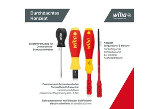 Momentschroevendraaierset VDE 14-delig 0.8 - 5 Nm DIN EN 60900 van Wiha, Zwart – productafbeelding 3 van 4