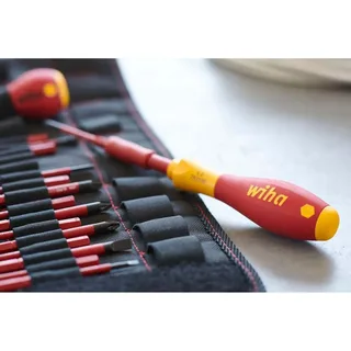 Schroevendraaier- en bitset slimVario® SL / PH / PZ / TORX® / Zeskant in etui - 19-delig - 41231 van Wiha, Kleurloos – productafbeelding 6 van 6