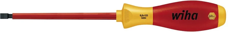 Schroevendraaier Gleuf - 320N- 5.5x125 by Wiha, Red – product image