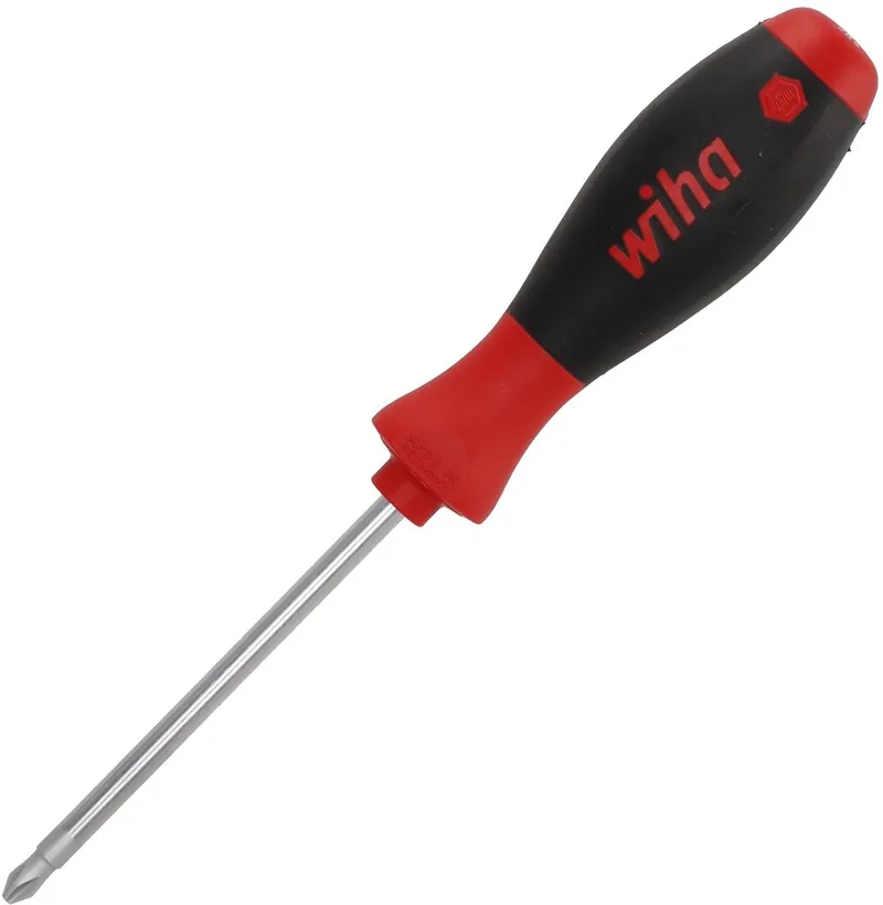 Schraubendreher SoftFinish® Phillips mit Rundklinge PH2 x 100 mm von Wiha, Kleurloos – Produktbild