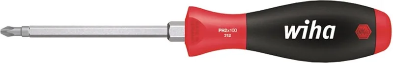 Schroevendraaier Kruis - 312-1X80 by Wiha, Red – product image