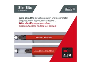Schroevendraaier met bitmagazijn LiftUp electric TORX® met 6 slimBits. - 41157 van Wiha, Rood – productafbeelding 5 van 5
