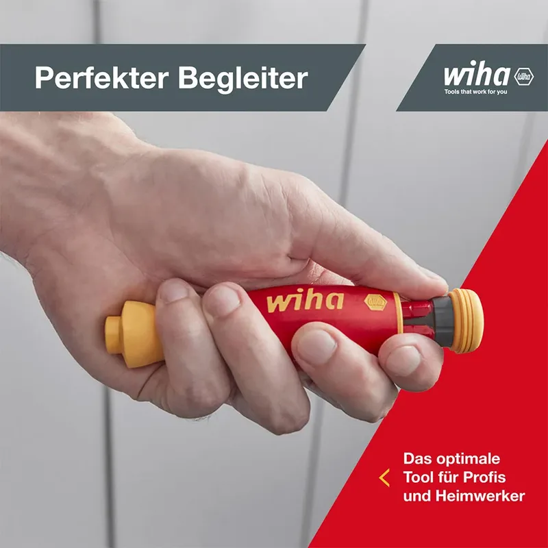 Schroevendraaier met bitmagazijn PocketMax® electricgemengd met 4 slimBits - 45296 van Wiha, Kleurloos – productafbeelding 6 van 6