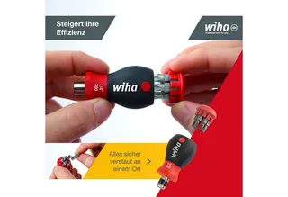 Schroevendraaier met bitmagazijn Stubby assorti met 7 dubbelbits - 43613 by Wiha, Kleurloos – product image 3 of 5
