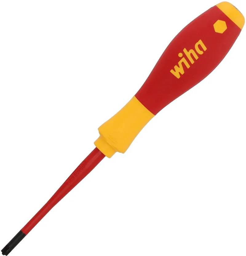 Schroevendraaier SoftFinish electric slimFix PlusMin/Pozidriv SL/PZ1 x 80mm - 36329 fra Wiha, Kleurloos – produktbillede