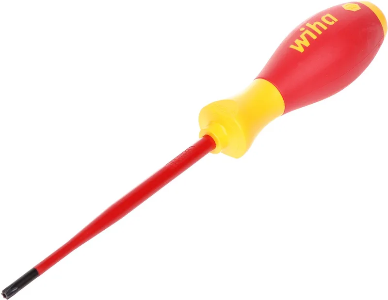 Schraubendreher SoftFinish® electric slimFix TX Tamper Resistant (mit Bohrung) T25H x 125 mm von Wiha, Kleurloos – Produktbild