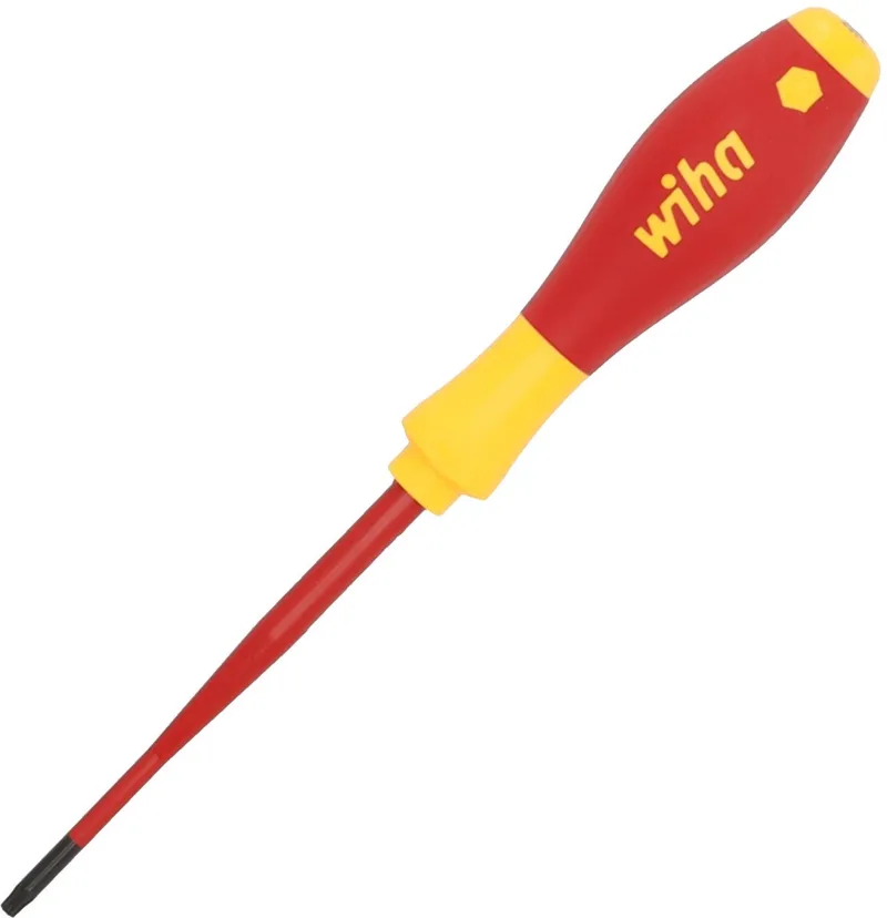 Schraubendreher SoftFinish® electric slimFix TX Tamper Resistant (mit Bohrung) T15H x 100 mm von Wiha, Kleurloos – Produktbild