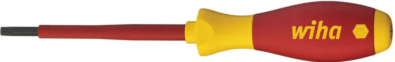 Schroevendraaier SoftFinish electric slimFix TORX TX15 x100 36537 de Wiha, Rood Geel – image du produit