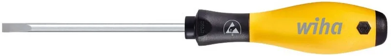 Schraubendreher SoftFinish® ESD Schlitz 4,0 mm x 100 mm von Wiha, Kleurloos – Produktbild
