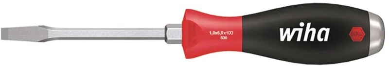Schroevendraaier SoftFinish Sleufkop met stalen kap 8.0mm x 150mm - 03228 de Wiha, Noir – image du produit