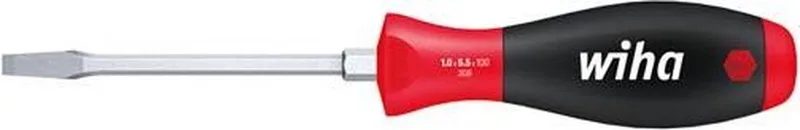Schroevendraaier SoftFinish Sleufkop met zeskantaanzet 12.0mm x 200mm - 00739 de Wiha, Argent – image du produit