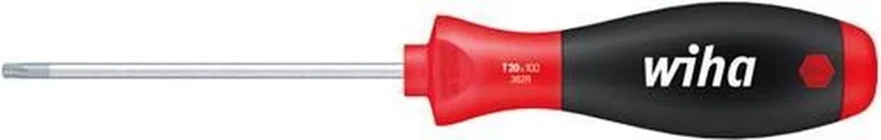 Schroevendraaier SoftFinish TORX® MagicSpring® met ronde schacht T25 x 100mm - 27743 de Wiha, Rouge – image du produit