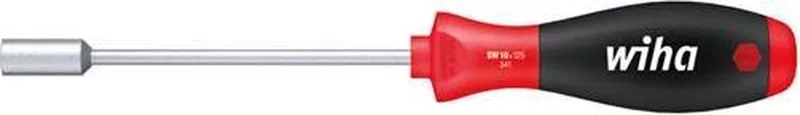 Wiha 341 pour latelier Tournevis à douille Taille (métrique): 17 mm Longueur de la lame: 125 mm DIN 3125 de Wiha, Rouge – image du produit