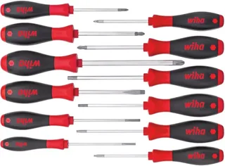 Schroevendraaierset SoftFinish SL / PH / PZ / TORX® - 12-delig - 41002 van Wiha, Kleurloos – productafbeelding 1 van 6