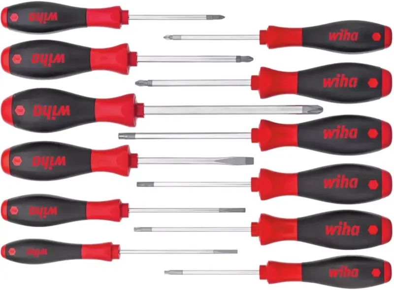 Schroevendraaierset SoftFinish SL / PH / PZ / TORX® - 12-delig - 41002 van Wiha, Kleurloos – productafbeelding 1 van 6