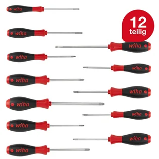 Schroevendraaierset SoftFinish SL / PH / PZ / TORX® - 12-delig - 41002 van Wiha, Kleurloos – productafbeelding 2 van 6