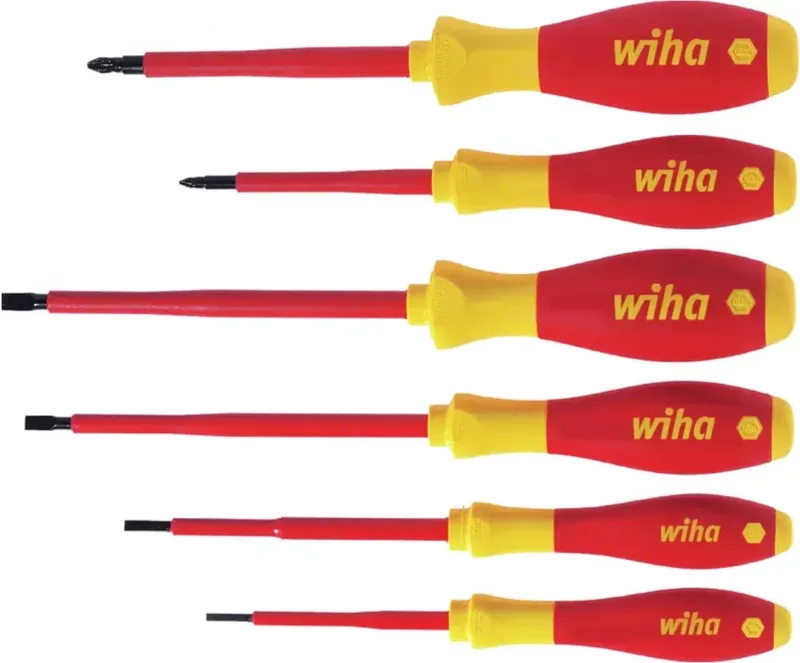 Wiha 320N ZK6 SO VDE Jeu de tournevis 6 pièces vis à fente, vis Pozidriv de Wiha, Kleurloos – image du produit
