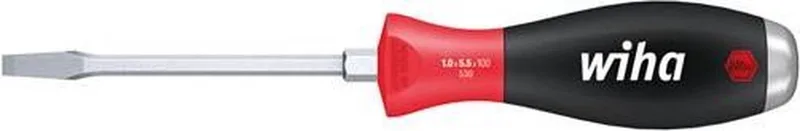 softfinish schroevendraaier met zeskantschacht en slagkop - sleuf - 14 x 250mm von Wiha, Rot – Produktbild