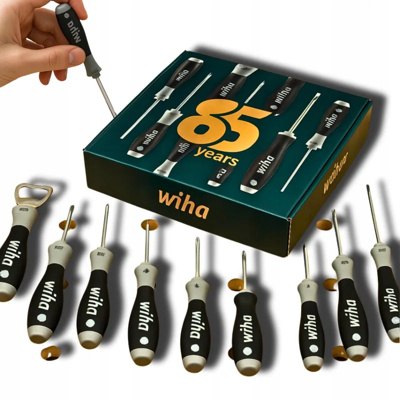 SoftFinish Schroevendraaierset 9 Delig Torx PH Plat + Flesopener de Wiha – image du produit