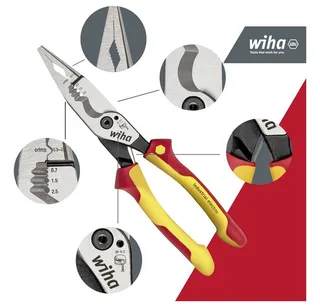 Spitzzange 45705 Universal Multifunktionszange 209 mm van Wiha – productafbeelding 2 van 5