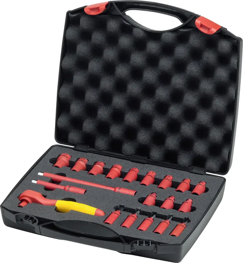 Steckschlüssel-Bit-Einsatz-Set Vierkant 21teilig 43025 von Wiha – Produktbild 1 von 2