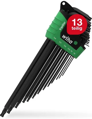 Stiftschlüssel-Set Sechsrund im ErgoStar Halter, Schraubendreher von Wiha, Kleurloos – Produktbild 1 von 2