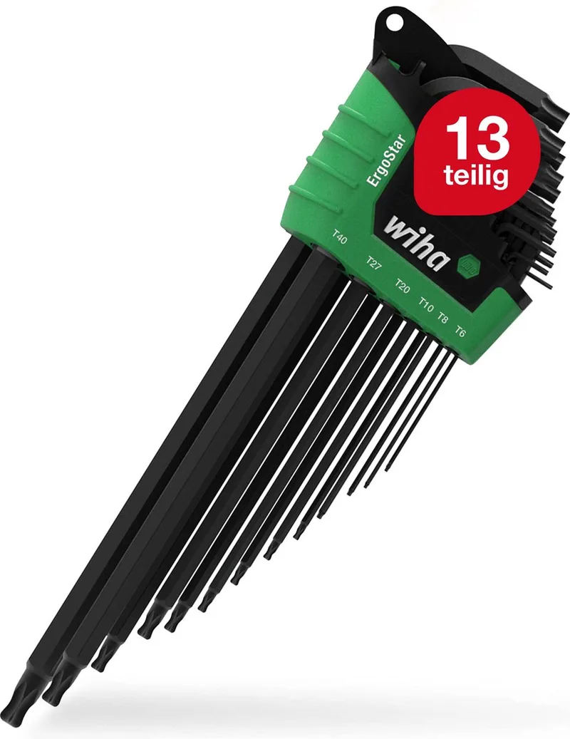 Stiftschlüssel-Set Sechsrund im ErgoStar Halter, Schraubendreher von Wiha, Kleurloos – Produktbild 1 von 2
