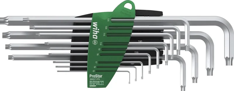 Stiftsleutelset in ProStar houder TORX® 14-delig - 39104 de Wiha, Titaanzilver – image du produit