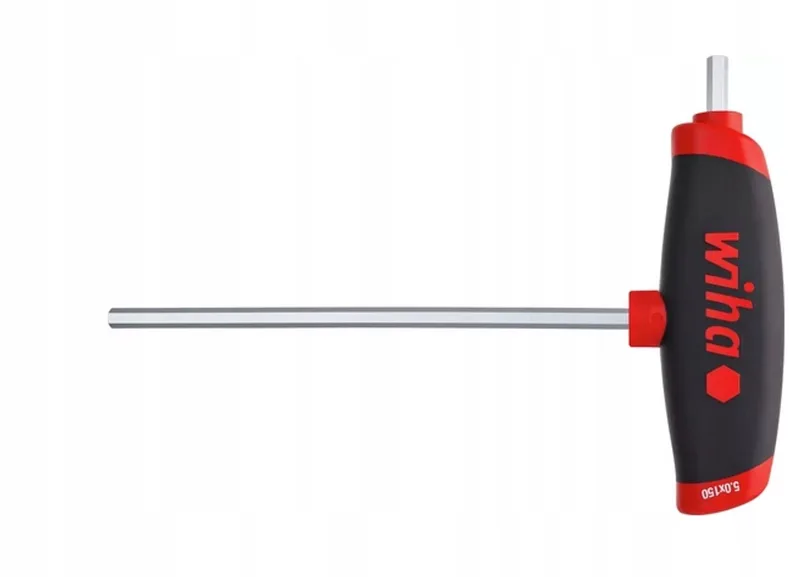 T-greep inbussleutel 4,0x150mm met zij-as, ComfortGrip by Wiha – product image