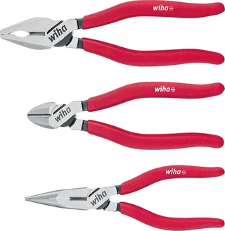 Tangenset Classic combinatie-, punt-, zijkniptang 3-delig - 26850 de Wiha, Kleurloos – image du produit 1 sur 5
