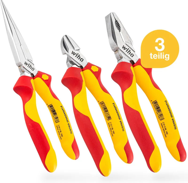 Zangen-Set Professional electric, 3-teilig von Wiha, Weiß – Produktbild 1 von 4