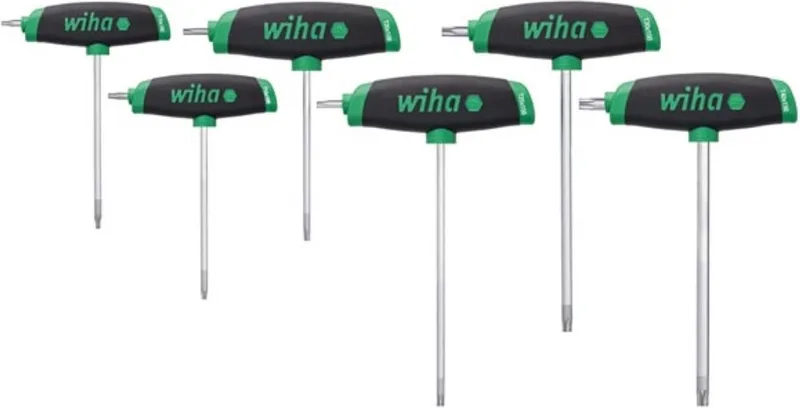 Torx Haakse schroevendraaierset T 10, T 15, T 20, T 25, T 30, T 40 6-delig fra Wiha, Kleurloos – produktbillede