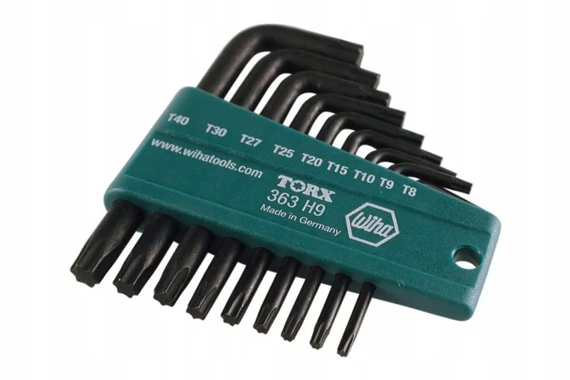 Torx inbussleutelset - 9 delig by Wiha, Green – product image
